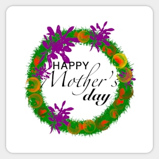 Happy Mother's Day with Garland Sticker